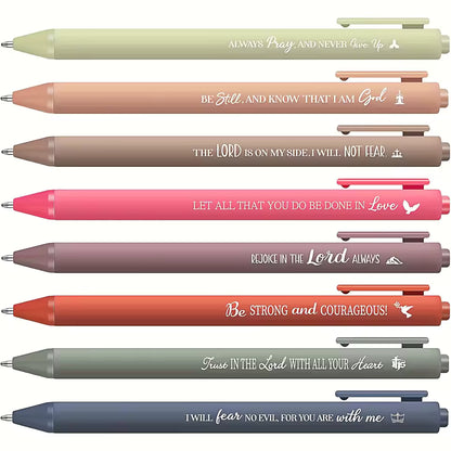Bible Verse Pens Set (8 pens)